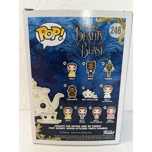Funko Pop! Disney Beauty And The Beast - Mrs. Potts & Chip #246 New - Picture 5 of 11